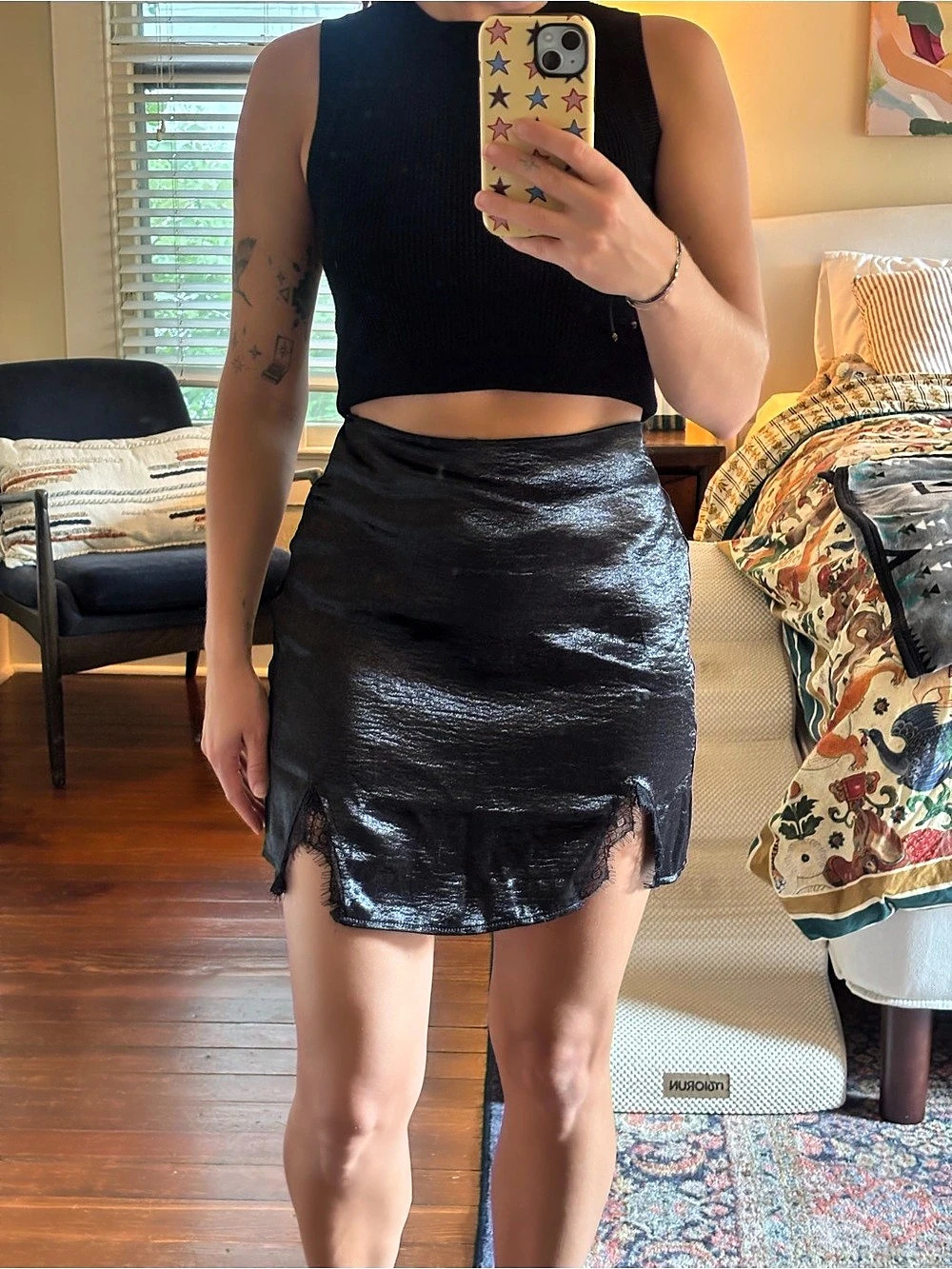 Black Mini Skirt Like New